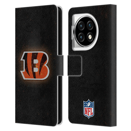 NFL Cincinnati Bengals Artwork LED Leather Book Wallet Case Cover For OPPO OnePlus Ace 3 5G