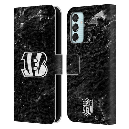 NFL Cincinnati Bengals Artwork Marble Leather Book Wallet Case Cover For Samsung Galaxy M15/F15 5G