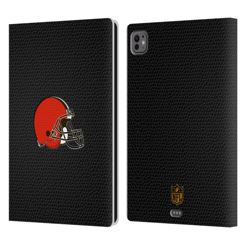 NFL Cleveland Browns Logo Football Leather Book Wallet Case Cover For Apple iPad Pro 11 M4 2024