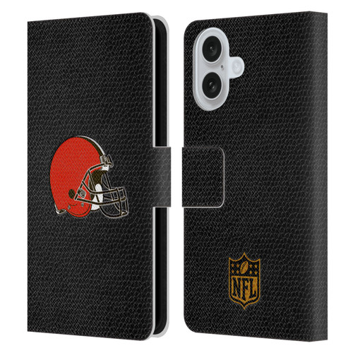 NFL Cleveland Browns Logo Football Leather Book Wallet Case Cover For Apple iPhone 16