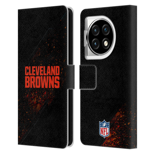 NFL Cleveland Browns Logo Blur Leather Book Wallet Case Cover For OPPO OnePlus Ace 3 5G