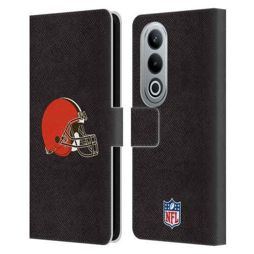 NFL Cleveland Browns Logo Plain Leather Book Wallet Case Cover For OPPO OnePlus Ace 3V 5G