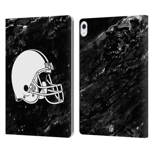NFL Cleveland Browns Artwork Marble Leather Book Wallet Case Cover For Apple iPad Air 13 2024