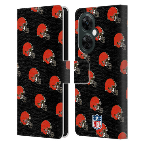 NFL Cleveland Browns Artwork Patterns Leather Book Wallet Case Cover For OnePlus Nord CE 3 Lite 5G