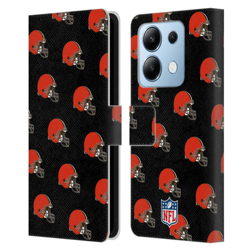 NFL Cleveland Browns Artwork Patterns Leather Book Wallet Case Cover For Xiaomi Redmi Note 13/13 Pro 5G