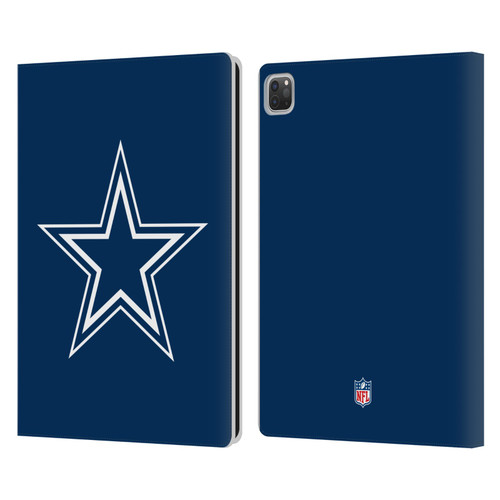 NFL Dallas Cowboys Logo Plain Leather Book Wallet Case Cover For Apple iPad Pro 13 M4 2024