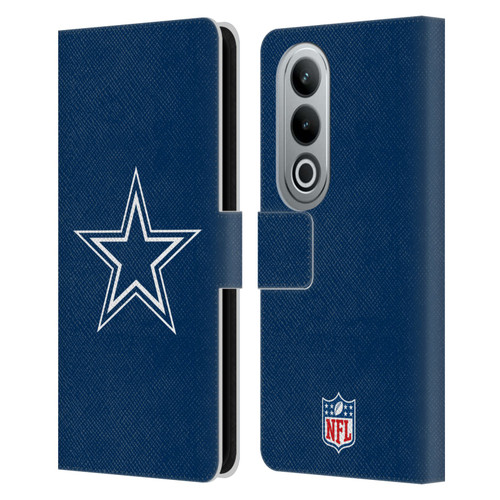 NFL Dallas Cowboys Logo Plain Leather Book Wallet Case Cover For OPPO OnePlus Ace 3V 5G