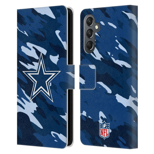 NFL Dallas Cowboys Logo Camou Leather Book Wallet Case Cover For Samsung Galaxy A25 5G NFL Dallas Cowboys Logo Camou Leather Book Wallet Case Cover For Samsung Galaxy A25 5G