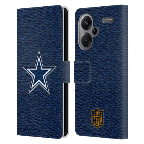 NFL Dallas Cowboys Logo Football Leather Book Wallet Case Cover For Xiaomi Redmi Note 13 Pro Plus 5G