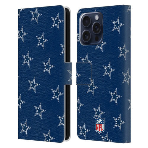 NFL Dallas Cowboys Artwork Patterns Leather Book Wallet Case Cover For Apple iPhone 16 Pro Max
