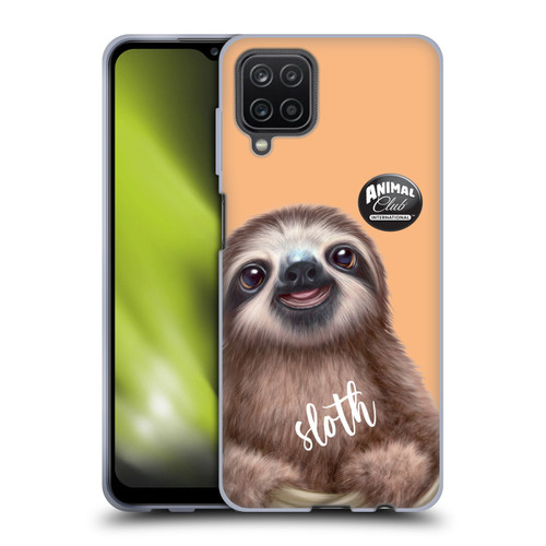 Animal Club International Faces Sloth Soft Gel Case for Samsung Galaxy A12 (2020)