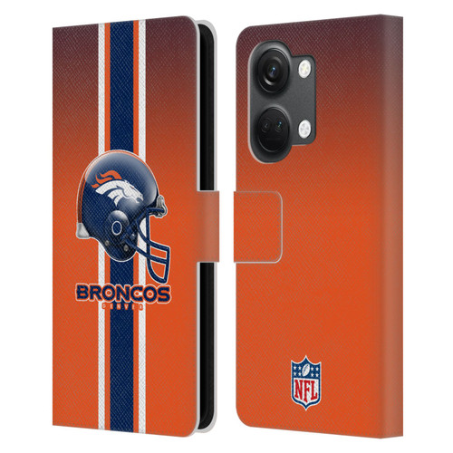 NFL Denver Broncos Logo Helmet Leather Book Wallet Case Cover For OnePlus Nord 3 5G