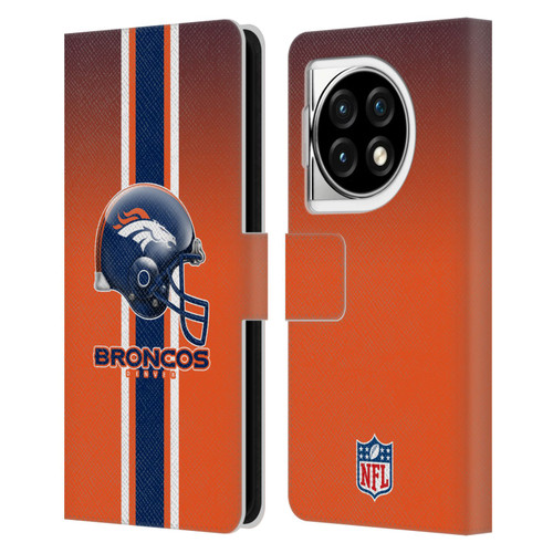 NFL Denver Broncos Logo Helmet Leather Book Wallet Case Cover For OPPO OnePlus Ace 3 5G