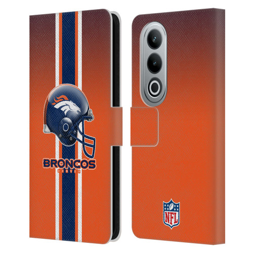 NFL Denver Broncos Logo Helmet Leather Book Wallet Case Cover For OPPO OnePlus Ace 3V 5G