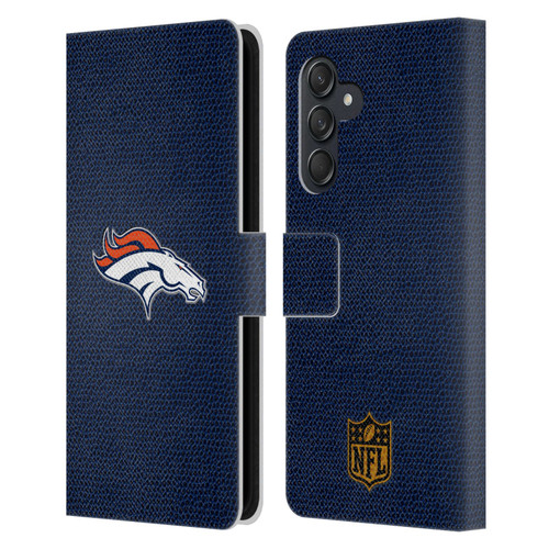 NFL Denver Broncos Logo Football Leather Book Wallet Case Cover For Samsung Galaxy M55 5G