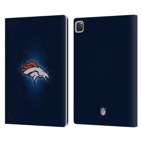 NFL Denver Broncos Artwork LED Leather Book Wallet Case Cover For Apple iPad Pro 13 M4 2024