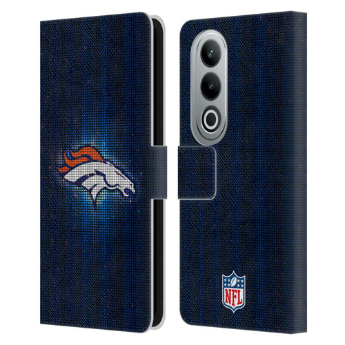 NFL Denver Broncos Artwork LED Leather Book Wallet Case Cover For OPPO OnePlus Ace 3V 5G