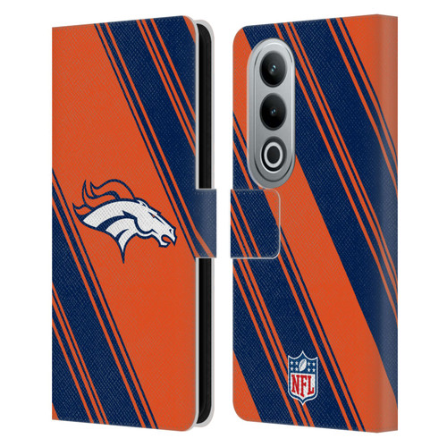 NFL Denver Broncos Artwork Stripes Leather Book Wallet Case Cover For OPPO OnePlus Ace 3V 5G