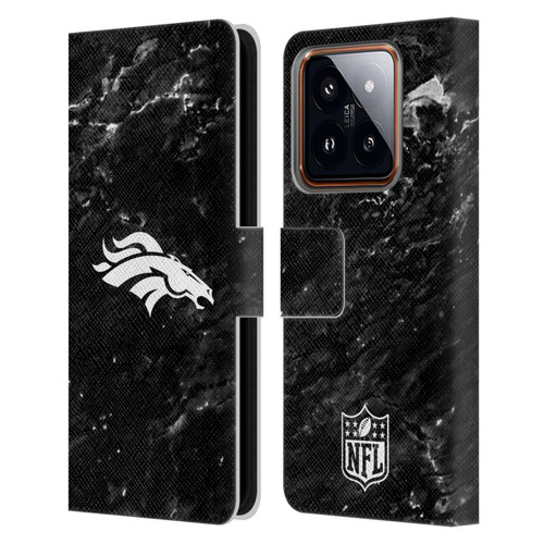 NFL Denver Broncos Artwork Marble Leather Book Wallet Case Cover For Xiaomi 14