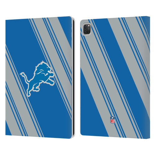 NFL Detroit Lions Artwork Stripes Leather Book Wallet Case Cover For Apple iPad Pro 13 M4 2024 NFL Detroit Lions Artwork Stripes Leather Book Wallet Case Cover For Apple iPad Pro 13 M4 2024