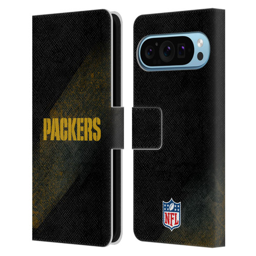 NFL Green Bay Packers Logo Blur Leather Book Wallet Case Cover For Google Pixel 9 / Pixel 9 Pro