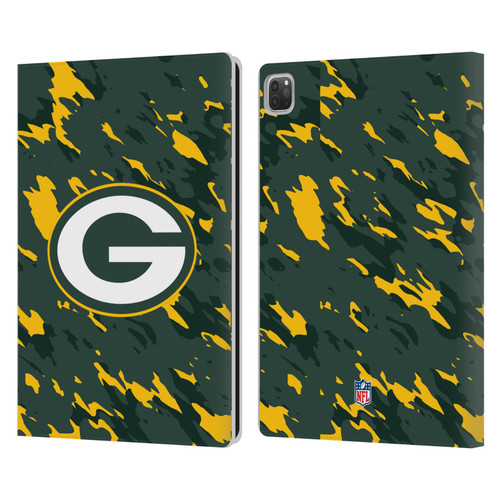 NFL Green Bay Packers Logo Camou Leather Book Wallet Case Cover For Apple iPad Pro 13 M4 2024 NFL Green Bay Packers Logo Camou Leather Book Wallet Case Cover For Apple iPad Pro 13 M4 2024