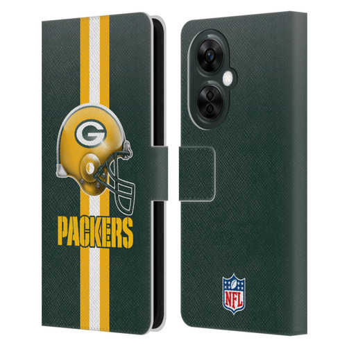 NFL Green Bay Packers Logo Helmet Leather Book Wallet Case Cover For OnePlus Nord CE 3 Lite 5G