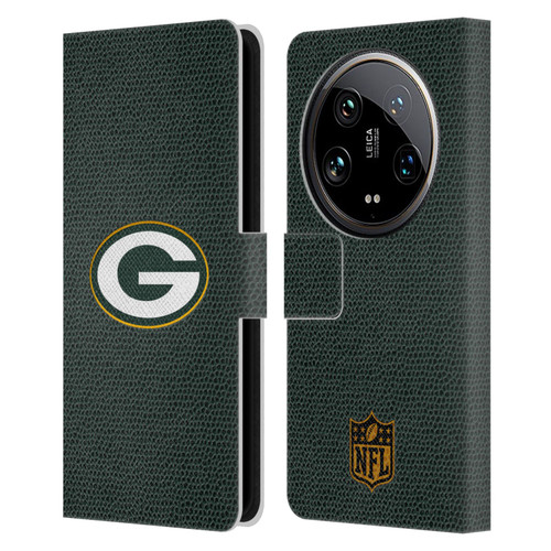 NFL Green Bay Packers Logo Football Leather Book Wallet Case Cover For Xiaomi 14 Ultra