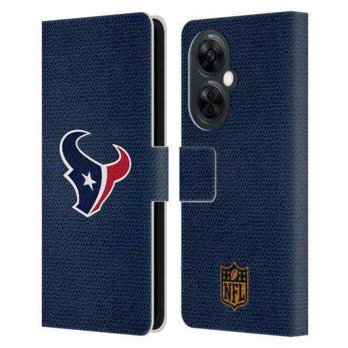NFL Houston Texans Logo Football Leather Book Wallet Case Cover For OnePlus Nord CE 3 Lite 5G