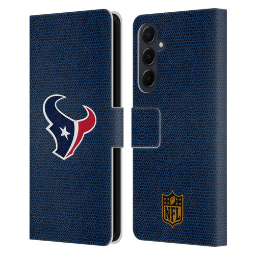NFL Houston Texans Logo Football Leather Book Wallet Case Cover For Samsung Galaxy A55 5G