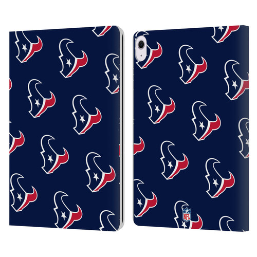 NFL Houston Texans Artwork Patterns Leather Book Wallet Case Cover For Apple iPad Air 13 2024