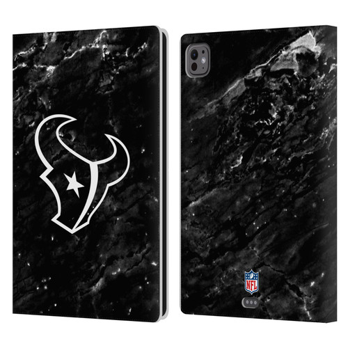 NFL Houston Texans Artwork Marble Leather Book Wallet Case Cover For Apple iPad Pro 11 M4 2024