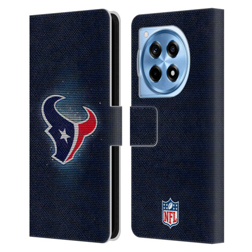 NFL Houston Texans Artwork LED Leather Book Wallet Case Cover For OnePlus 12R