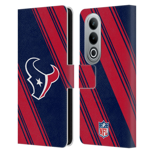 NFL Houston Texans Artwork Stripes Leather Book Wallet Case Cover For OPPO OnePlus Ace 3V 5G