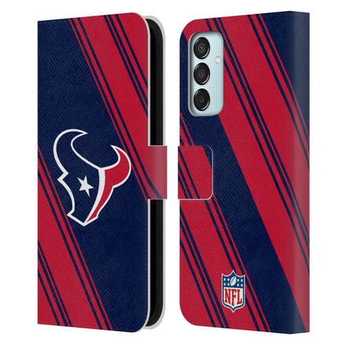 NFL Houston Texans Artwork Stripes Leather Book Wallet Case Cover For Samsung Galaxy M15/F15 5G
