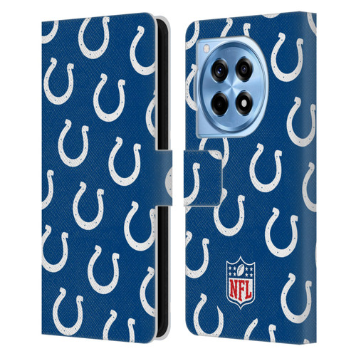 NFL Indianapolis Colts Artwork Patterns Leather Book Wallet Case Cover For OnePlus 12R
