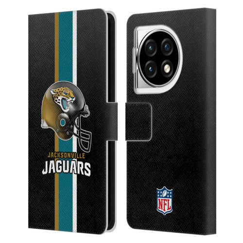 NFL Jacksonville Jaguars Logo Helmet Leather Book Wallet Case Cover For OPPO OnePlus Ace 3 5G