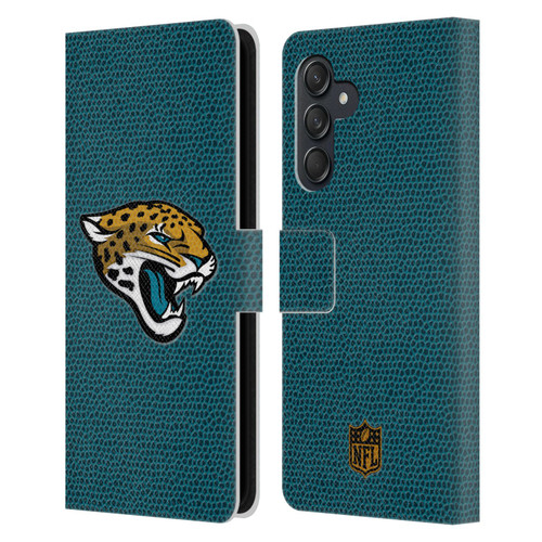 NFL Jacksonville Jaguars Logo Football Leather Book Wallet Case Cover For Samsung Galaxy M55 5G