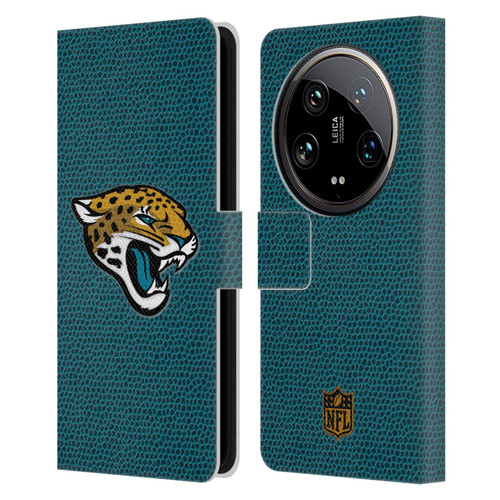 NFL Jacksonville Jaguars Logo Football Leather Book Wallet Case Cover For Xiaomi 14 Ultra