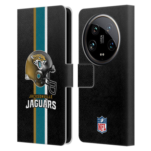 NFL Jacksonville Jaguars Logo Helmet Leather Book Wallet Case Cover For Xiaomi 14 Ultra