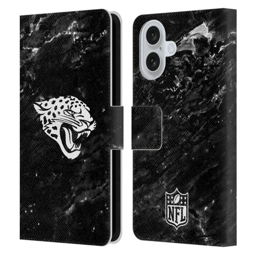 NFL Jacksonville Jaguars Artwork Marble Leather Book Wallet Case Cover For Apple iPhone 16