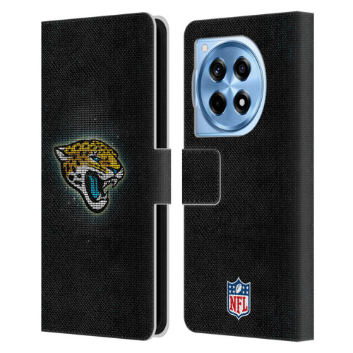 NFL Jacksonville Jaguars Artwork LED Leather Book Wallet Case Cover For OnePlus 12R
