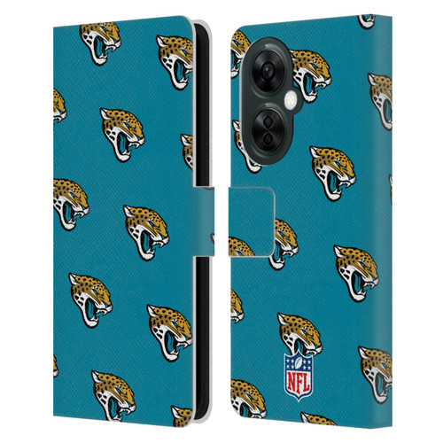 NFL Jacksonville Jaguars Artwork Patterns Leather Book Wallet Case Cover For OnePlus Nord CE 3 Lite 5G