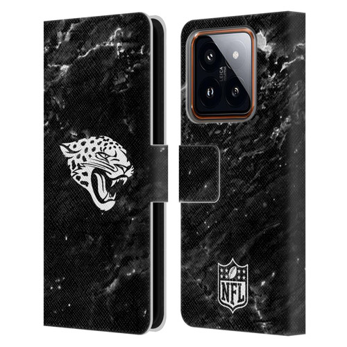 NFL Jacksonville Jaguars Artwork Marble Leather Book Wallet Case Cover For Xiaomi 14