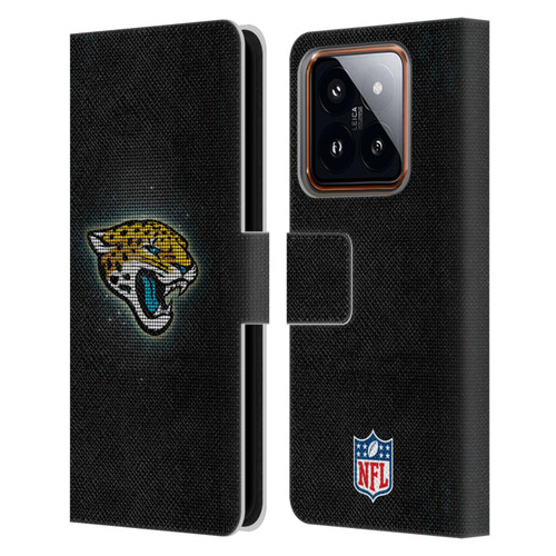 NFL Jacksonville Jaguars Artwork LED Leather Book Wallet Case Cover For Xiaomi 14