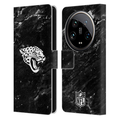 NFL Jacksonville Jaguars Artwork Marble Leather Book Wallet Case Cover For Xiaomi 14 Ultra