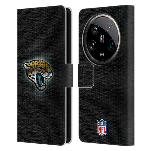 NFL Jacksonville Jaguars Artwork LED Leather Book Wallet Case Cover For Xiaomi 14 Ultra