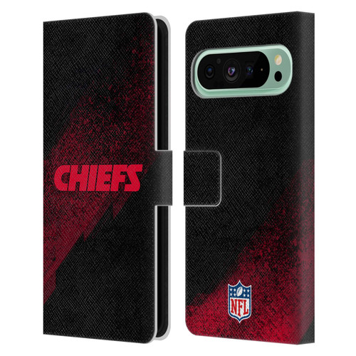 NFL Kansas City Chiefs Logo Blur Leather Book Wallet Case Cover For Google Pixel 9 Pro XL
