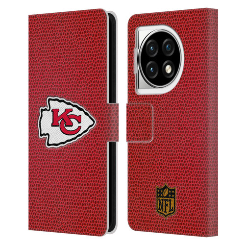 NFL Kansas City Chiefs Logo Football Leather Book Wallet Case Cover For OPPO OnePlus Ace 3 5G