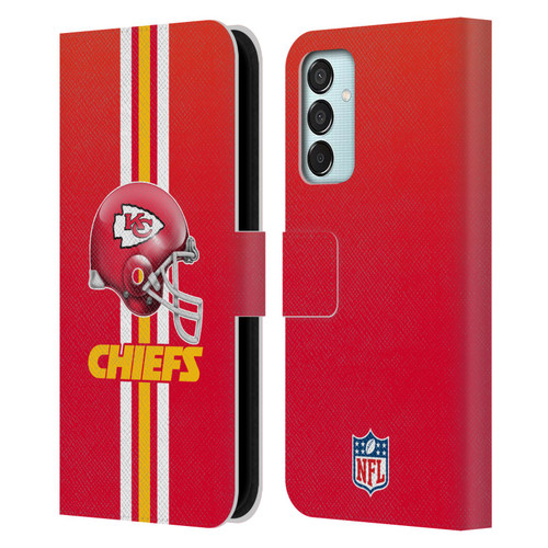 NFL Kansas City Chiefs Logo Helmet Leather Book Wallet Case Cover For Samsung Galaxy M15/F15 5G